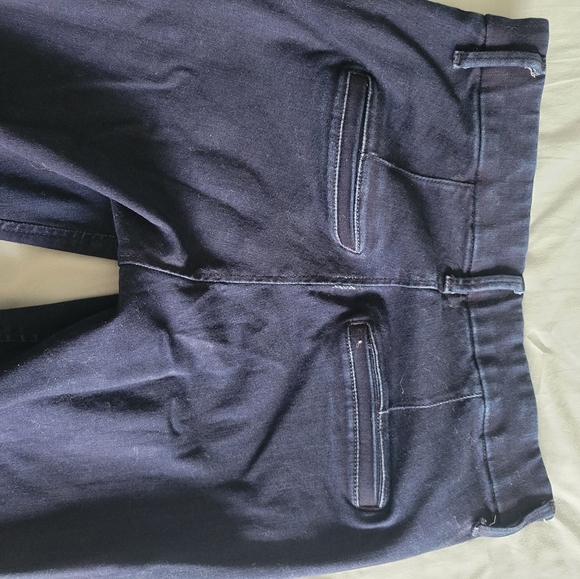 Express high rise 8R dark blue barely boot jeans - Picture 4 of 7